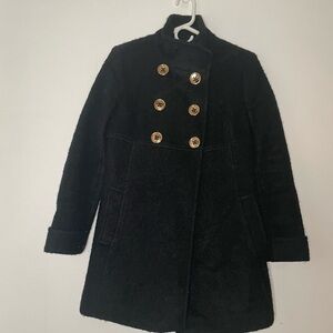 Michael Kors Black tweed coat
